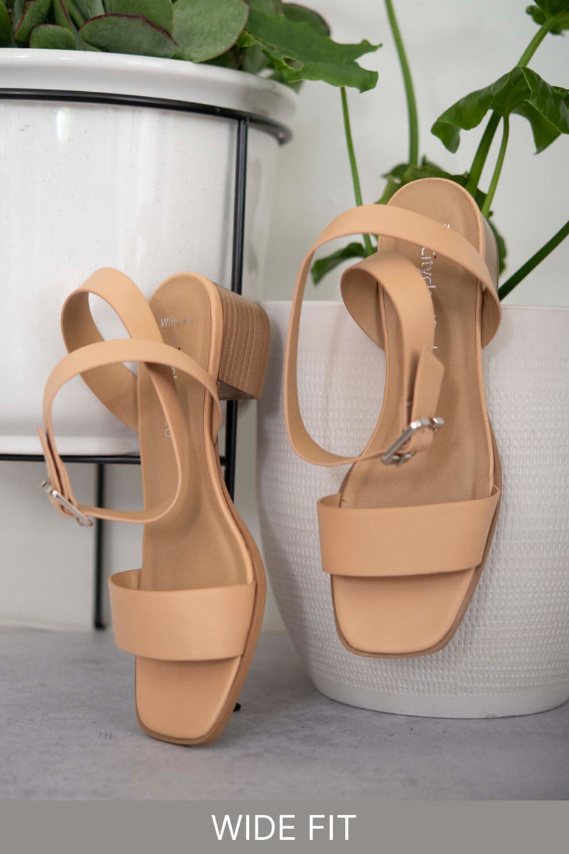 Keep It On The Low Block Heel Sandals