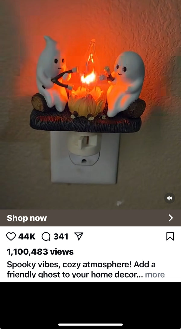 Halloween Ghost Bonfire Night Light