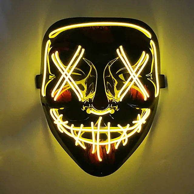 Wireless Halloween LED Purge Mask