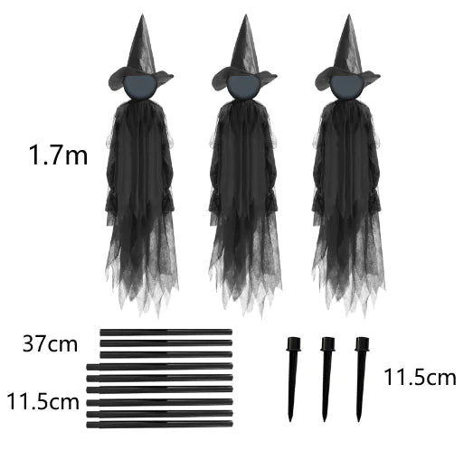 Scary Halloween Witch Decoration