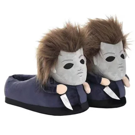 Michael Myers Halloween Cow Plush Stuffed Toy and Slippers