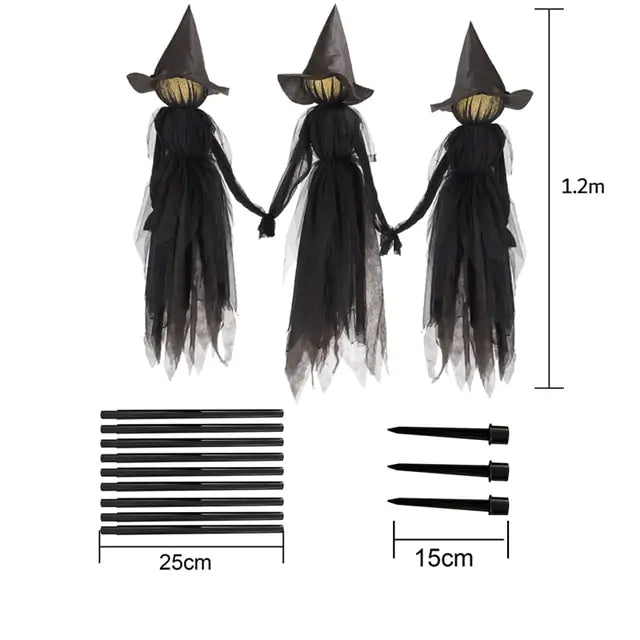 Scary Halloween Witch Decoration