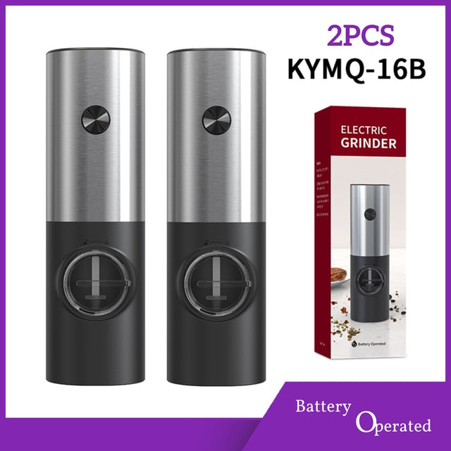 Electric Pepper Mill Stainless Steel Set