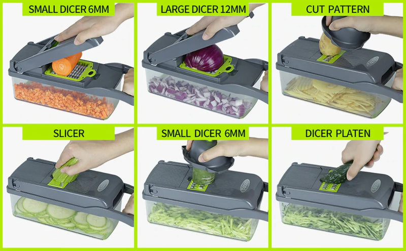 NEOHEXA™ - 10 in 1 Multifunctional Cutter Shredder Slicer