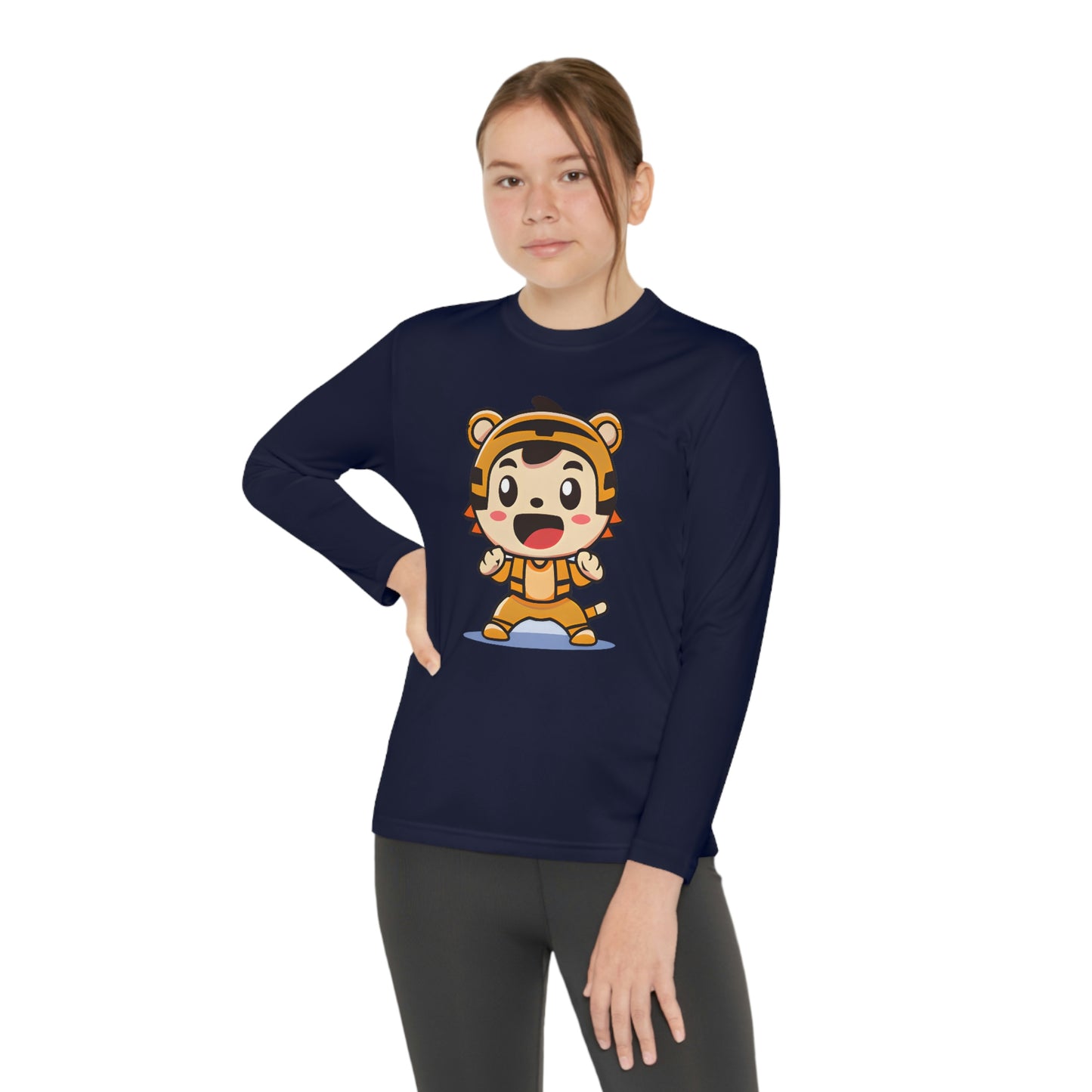 Kids Tiger Kawaii Chibi Graphic