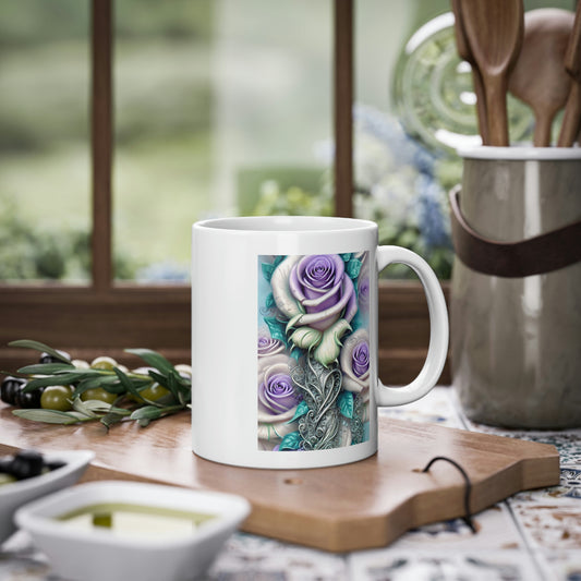 Purple Flower Mug