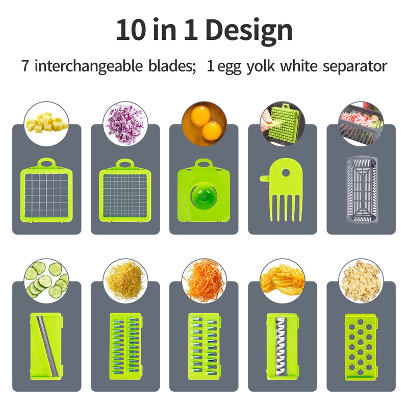 NEOHEXA™ - 10 in 1 Multifunctional Cutter Shredder Slicer