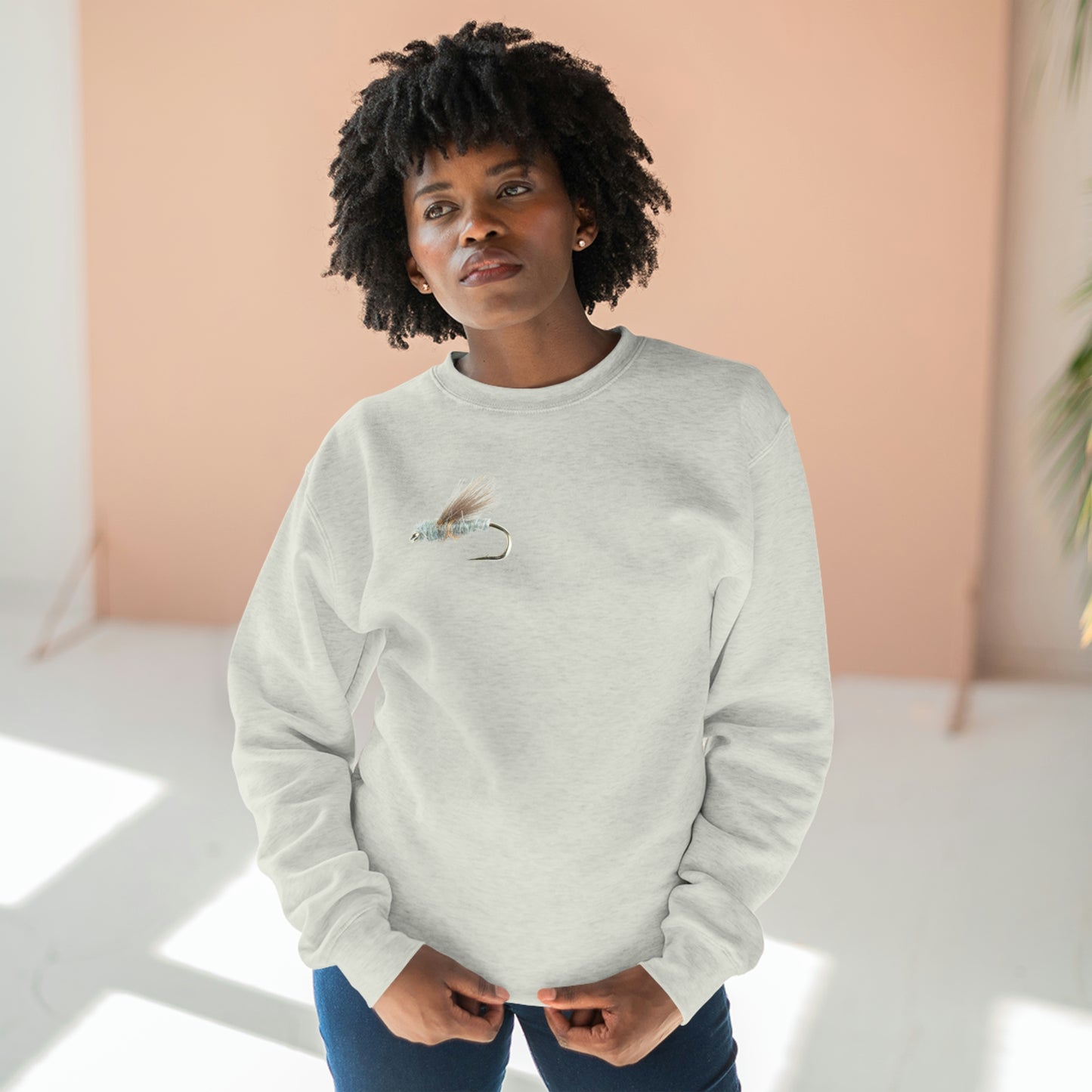 Fly Fishing Unisex Premium Crewneck Sweatshirt