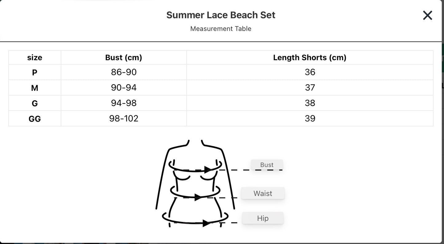 Lace Summer Beach Set