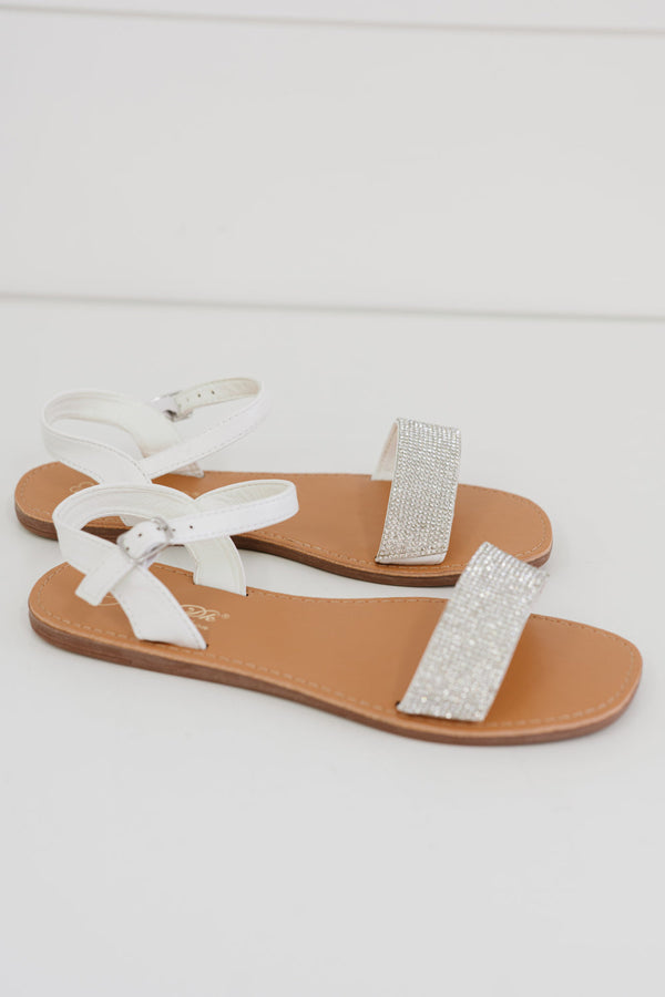 Pretty Rhinestone Sandals