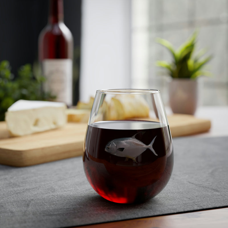 Awesome Permit Stemless Wine Glass, 11.75oz