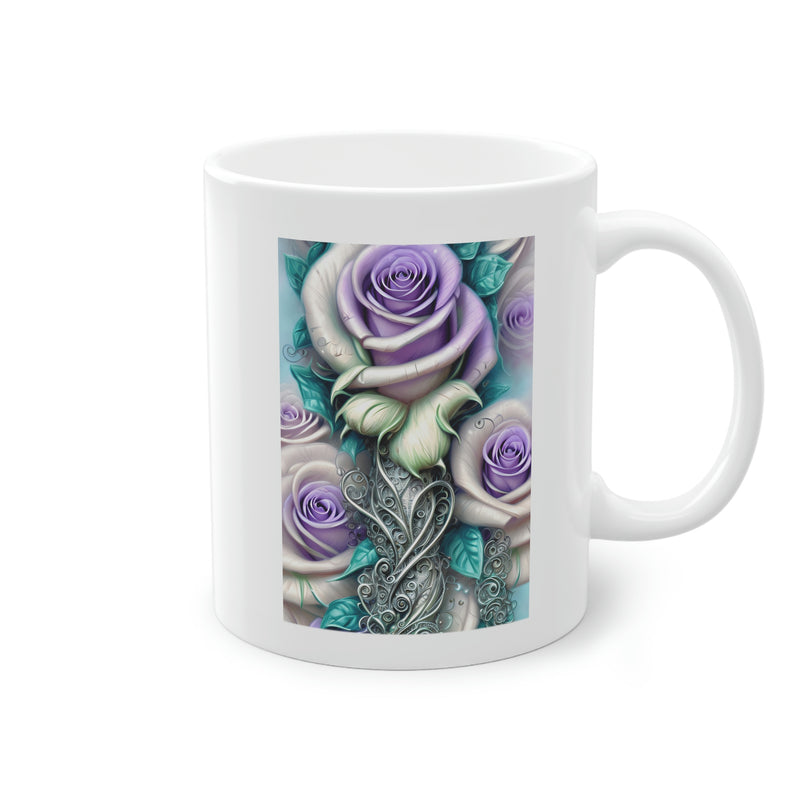 Purple Flower Mug