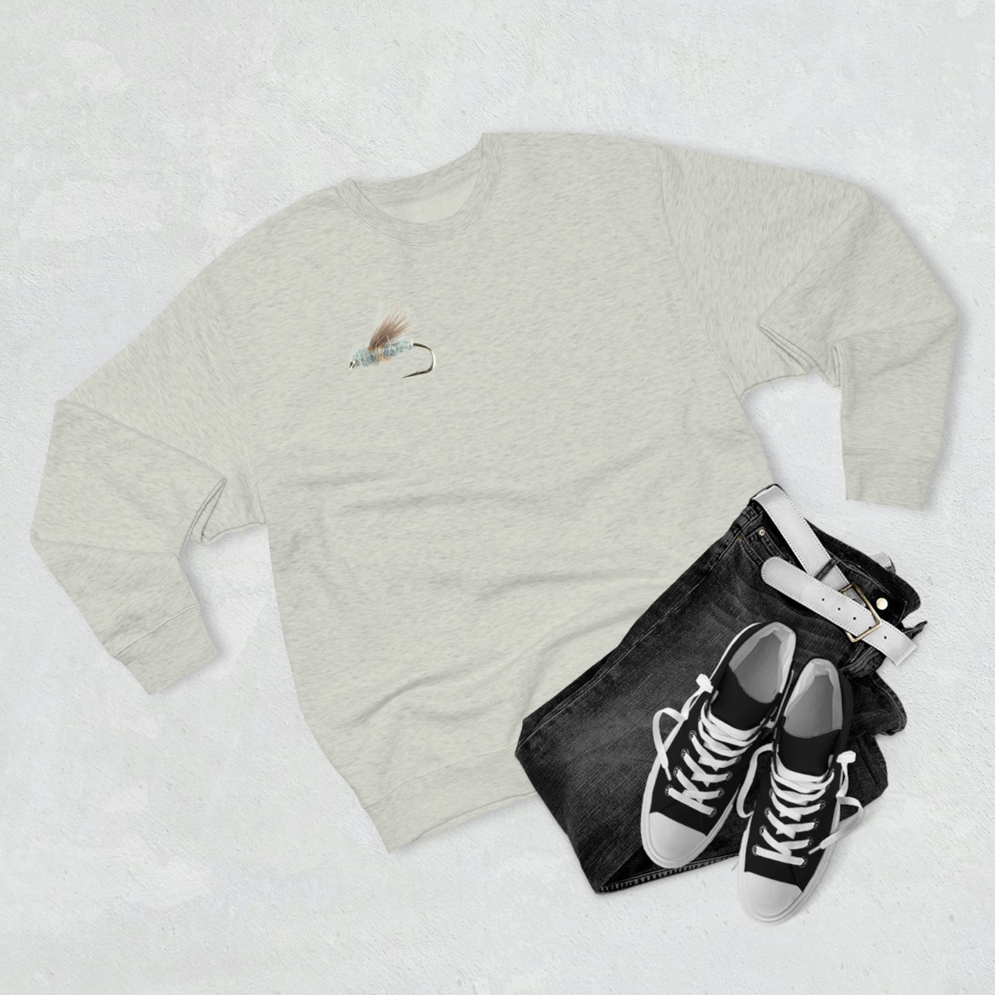 Fly Fishing Unisex Premium Crewneck Sweatshirt