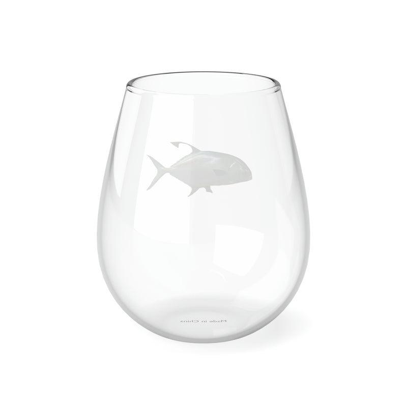 Awesome Permit Stemless Wine Glass, 11.75oz