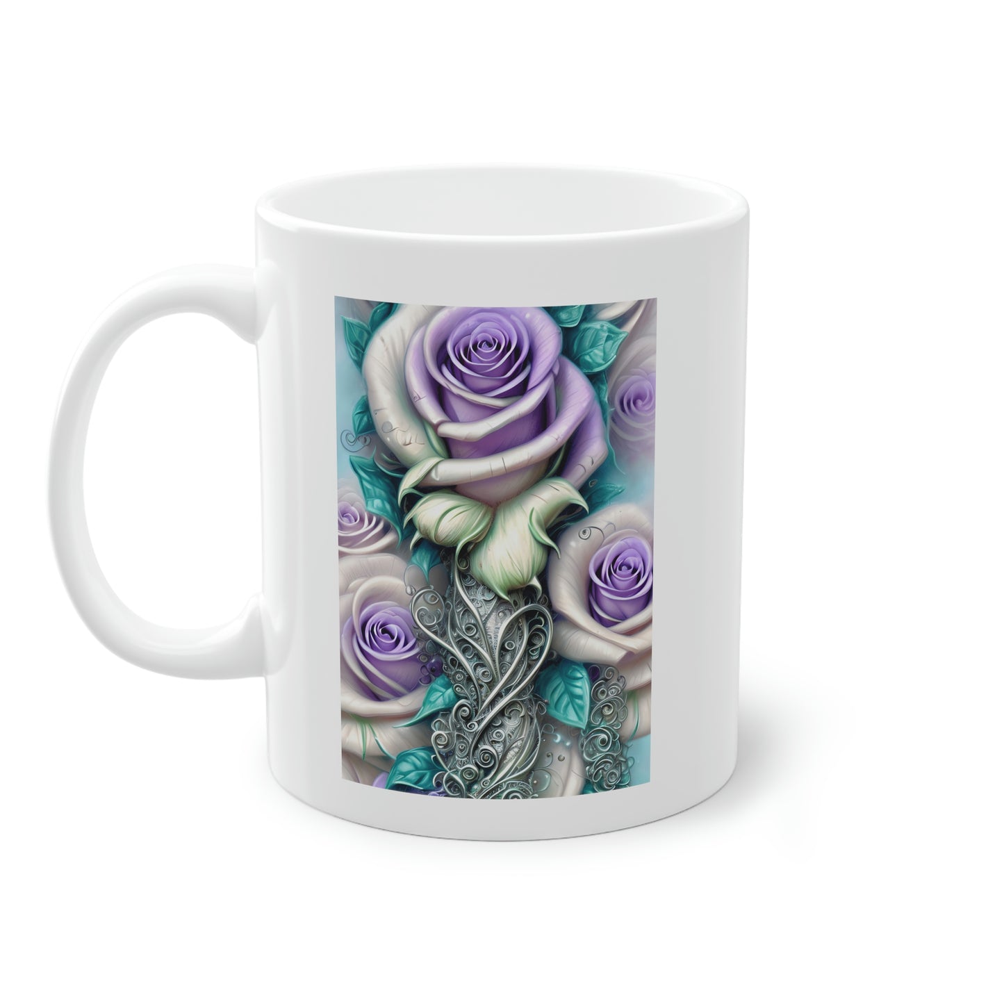 Purple Flower Mug